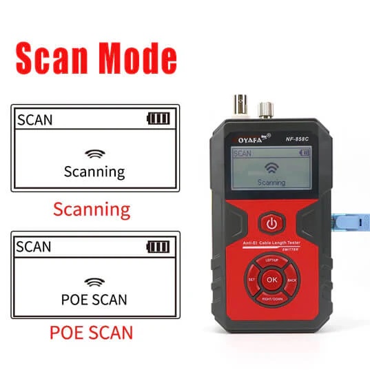 Máy Test Mạng NOYAFA NF-858C: Đo Chiều Dài Cáp, Dò Dây, Test PoE Chính hãng